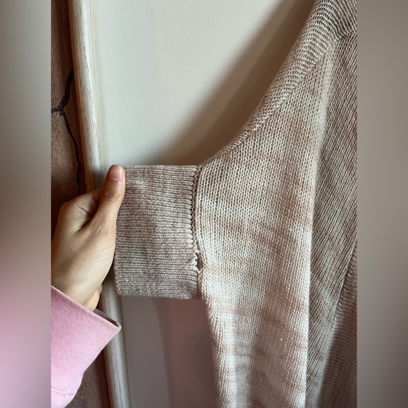 Zadig & Voltarie Deluxe Misti Print 100% Cashmere Beige Open Front Cardigan - Picture 2 of 13